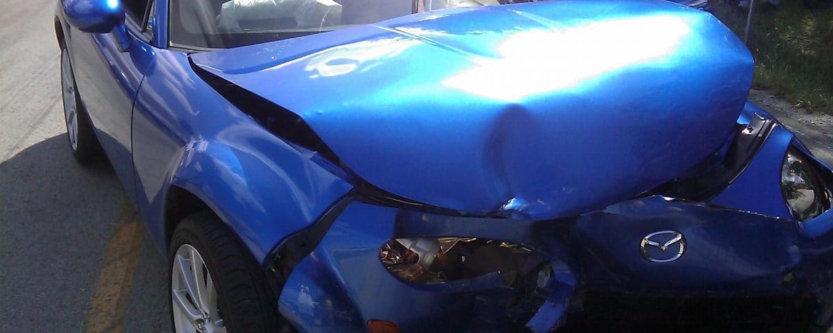 Dented car