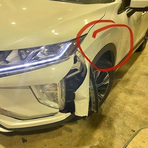 car needing collision repair