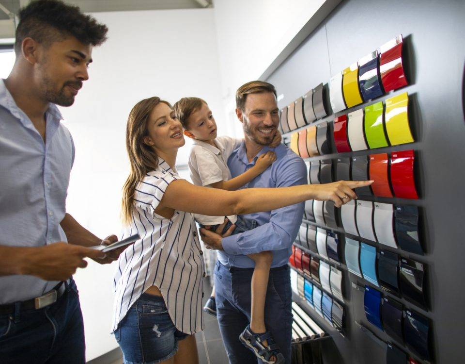 selecting auto body paint color