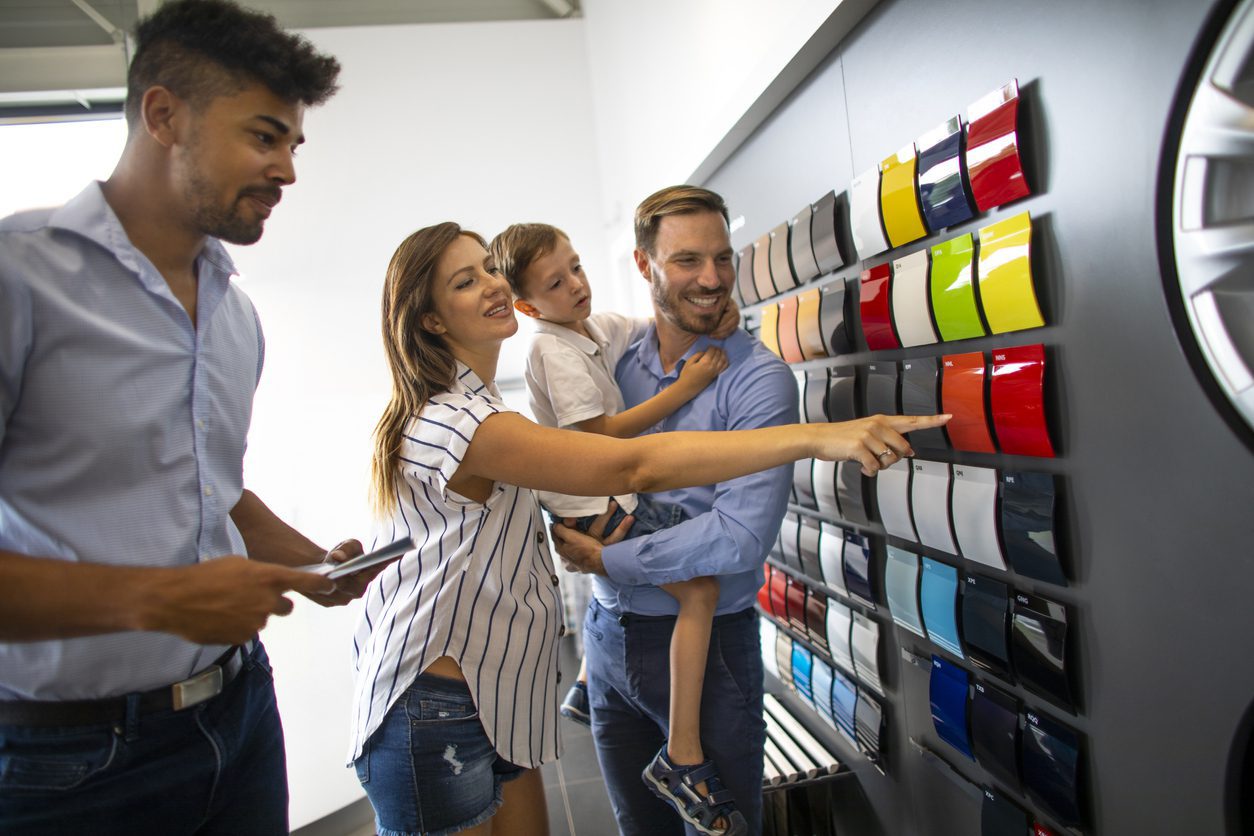 selecting auto body paint color