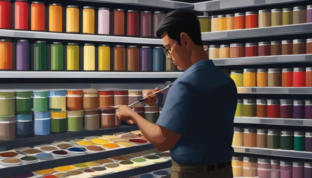 Paint color selection