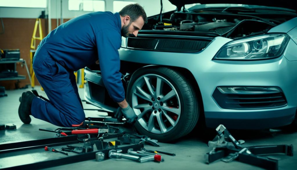 Frame damage repair process