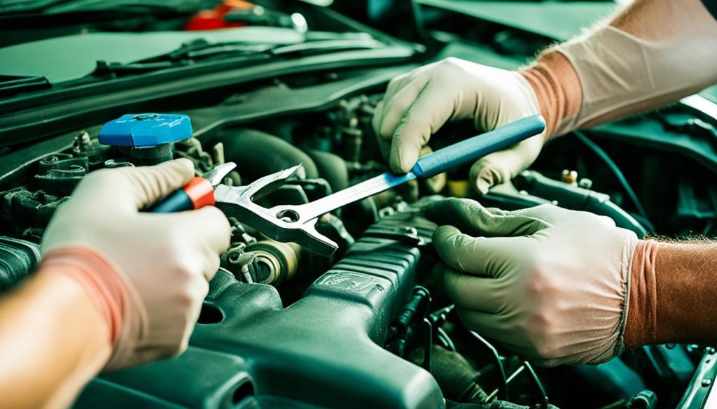 Parts replacement at Miracle Body and Paint