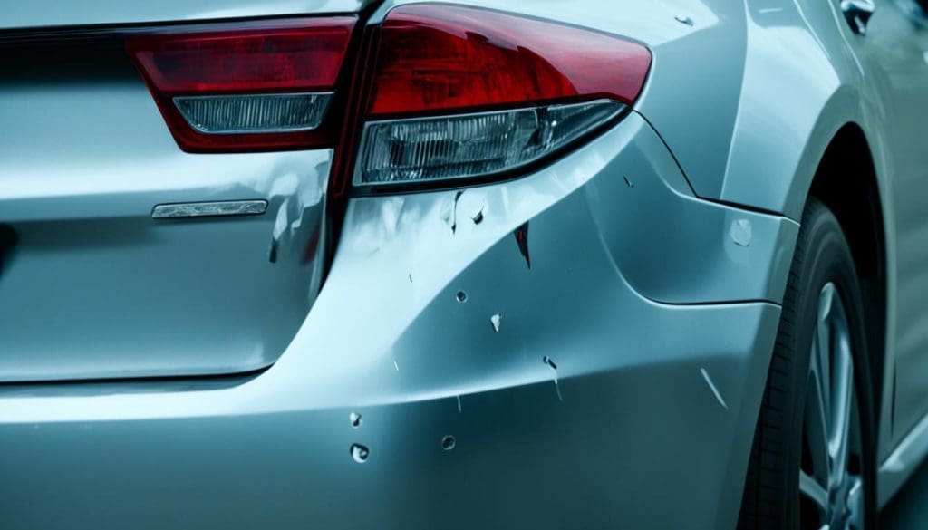 rear-end collision damage rear-end collision damage