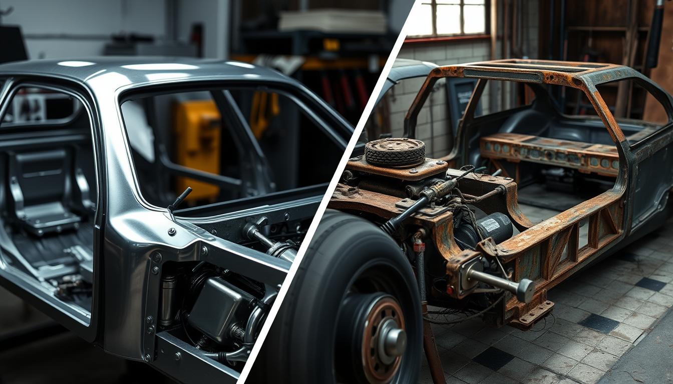 aluminum vs steel frame repair