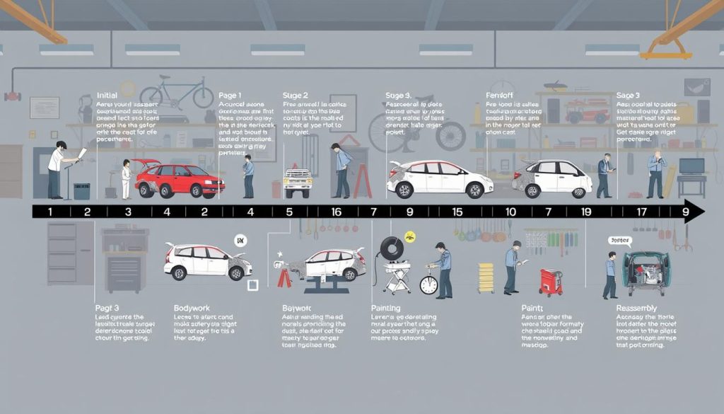 collision repair timeline