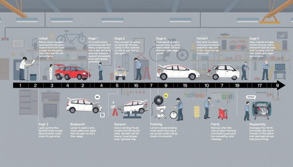 collision repair timeline collision repair timeline