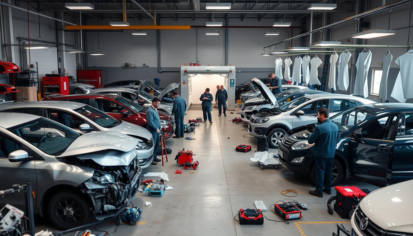 prepping vehicles for repair