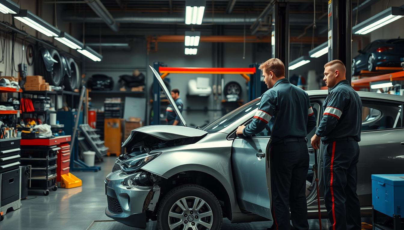 Side-impact collision repair