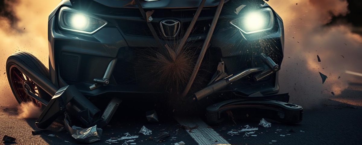 The impact of speed on collision damage