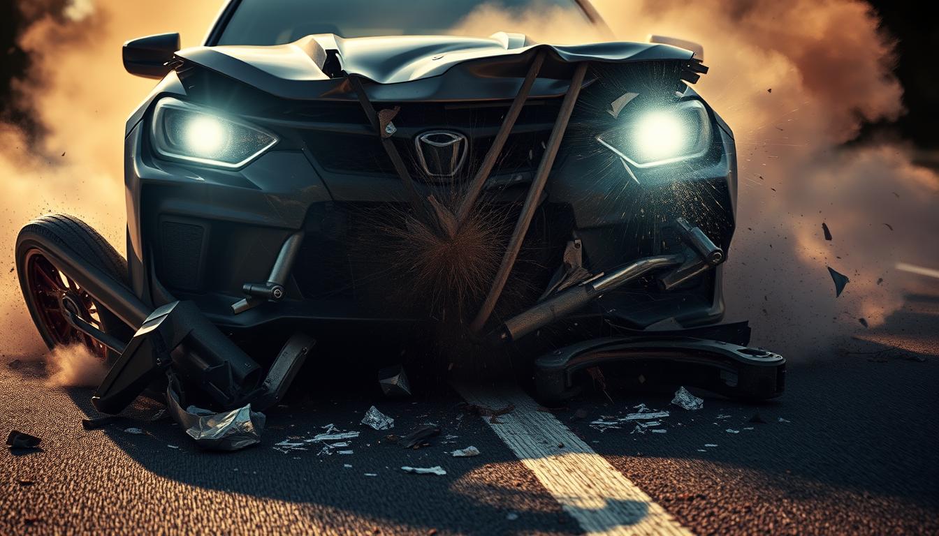 The impact of speed on collision damage