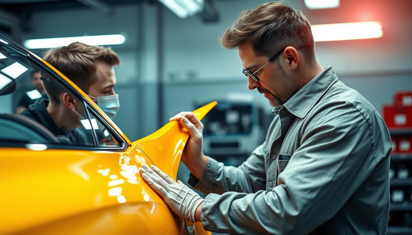 How auto body shops match paint