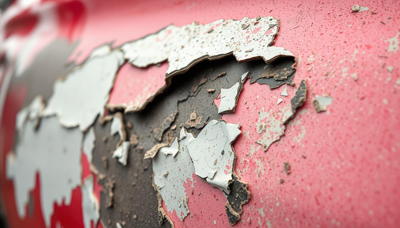 Paint peeling after a repair