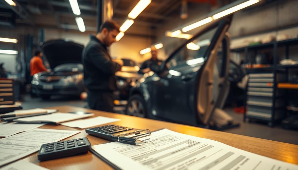 collision repair insurance claim