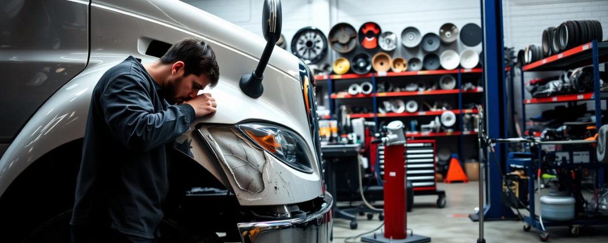 Collision repair for trucks