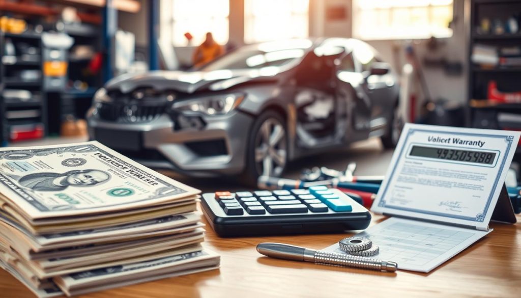 collision warranty costs