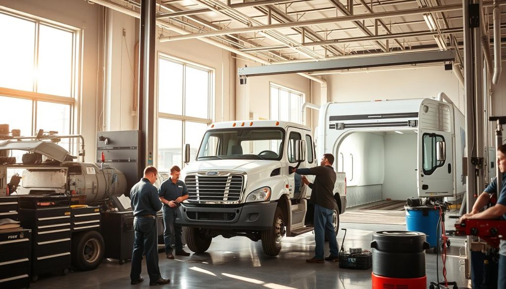 San Antonio fleet collision repair at Miracle Body and Paint.