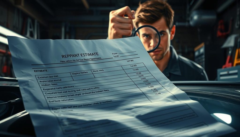 collision repair estimate red flags