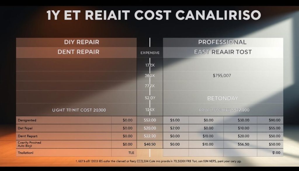 dent repair cost analysis