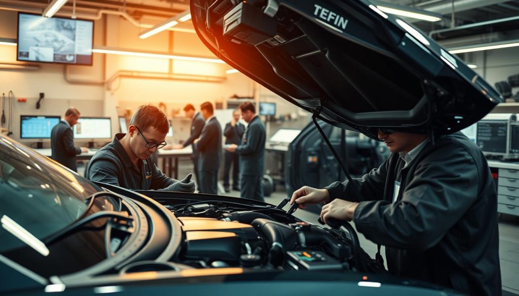 high-end vehicle repair process