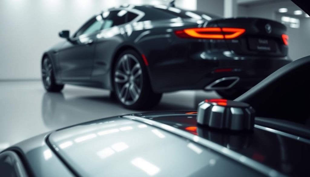 A sleek, modern automobile surrounded by a comprehensive warranty package. In the foreground, a close-up of a shiny car part, perhaps a gearshift or taillight, symbolizing the intricate details covered. The middle ground showcases the car itself, captured from a low angle to emphasize its power and presence. In the background, a clean, minimalist environment with subtle lighting, creating a sense of security and reassurance. The overall mood is one of confidence and trust, reflecting the importance of a robust collision repair warranty for every driver. A sleek, modern automobile surrounded by a comprehensive warranty package. In the foreground, a close-up of a shiny car part, perhaps a gearshift or taillight, symbolizing the intricate details covered. The middle ground showcases the car itself, captured from a low angle to emphasize its power and presence. In the background, a clean, minimalist environment with subtle lighting, creating a sense of security and reassurance. The overall mood is one of confidence and trust, reflecting the importance of a robust collision repair warranty for every driver.