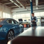 rental car with repair